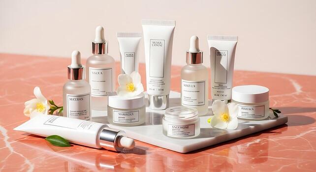 luxury skincare products serums creams and lotions for beauty and wellness photo